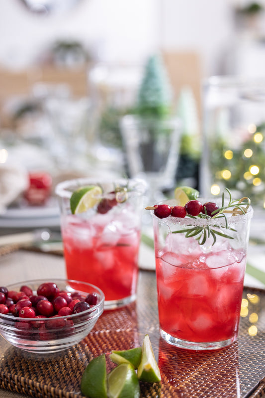 Cassandra's Rosemary Cranberry Margaritas