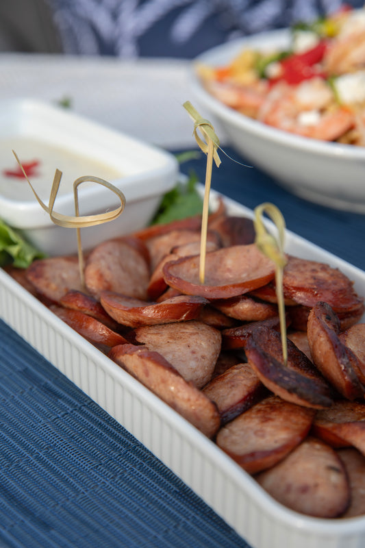 Ina Garten's Kielbasa with Mustard Dip