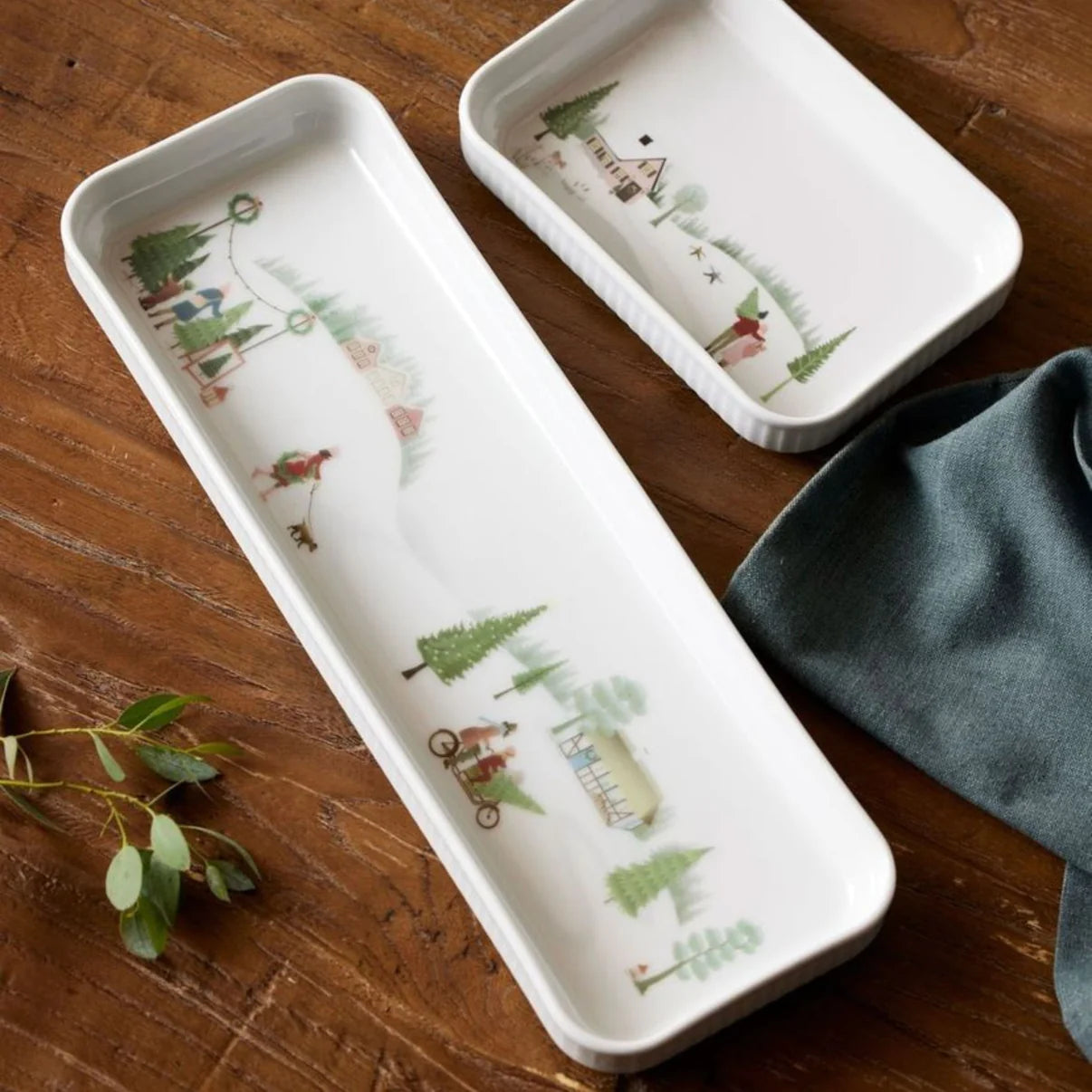 Winter Decor Plisse Tapas 14 x 4.5 Serveware Pillivuyt