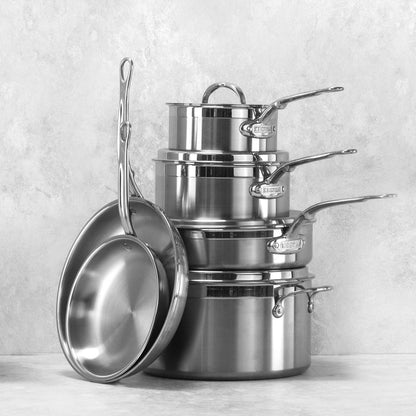 Stainless Steel Ultimate Cookware Set, 10-piece Cookware Hestan