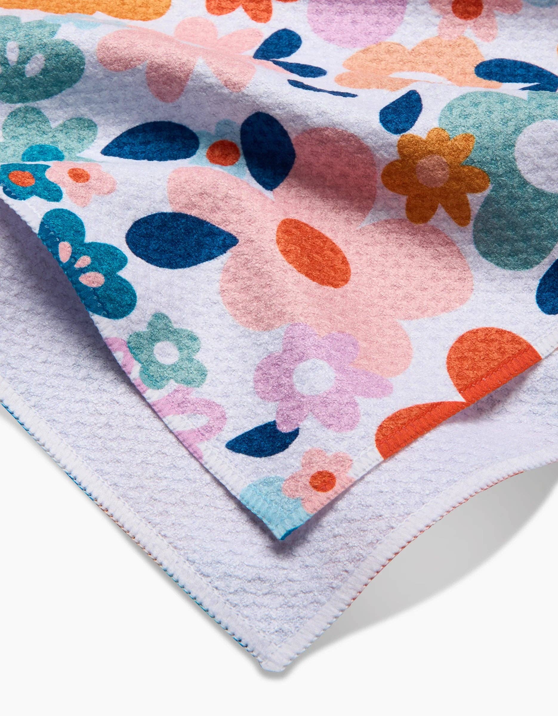 Whimsy Floral Tea Towel Linens and placemats Geometry