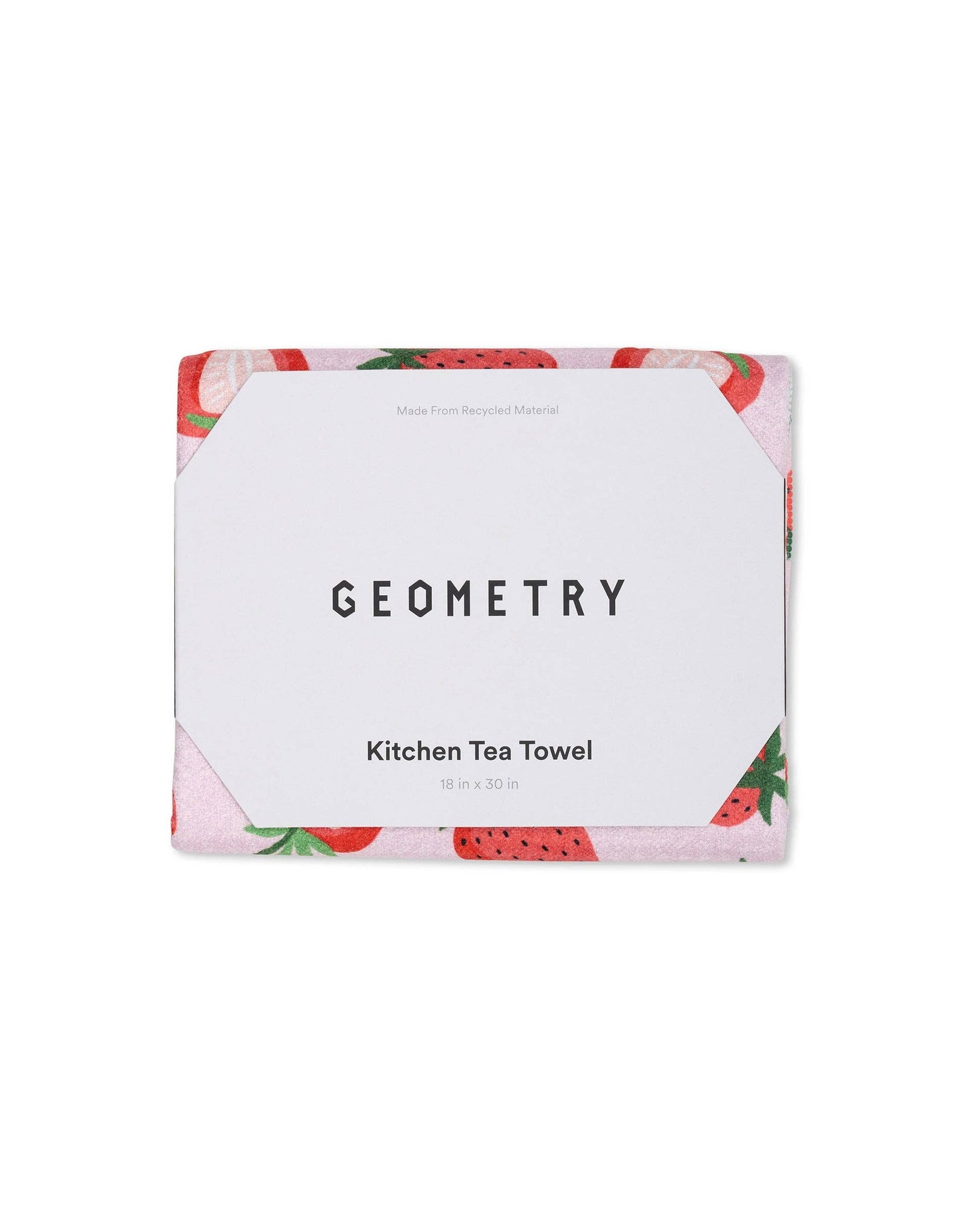 Sweet Strawberry Tea Towel Linens and placemats Geometry