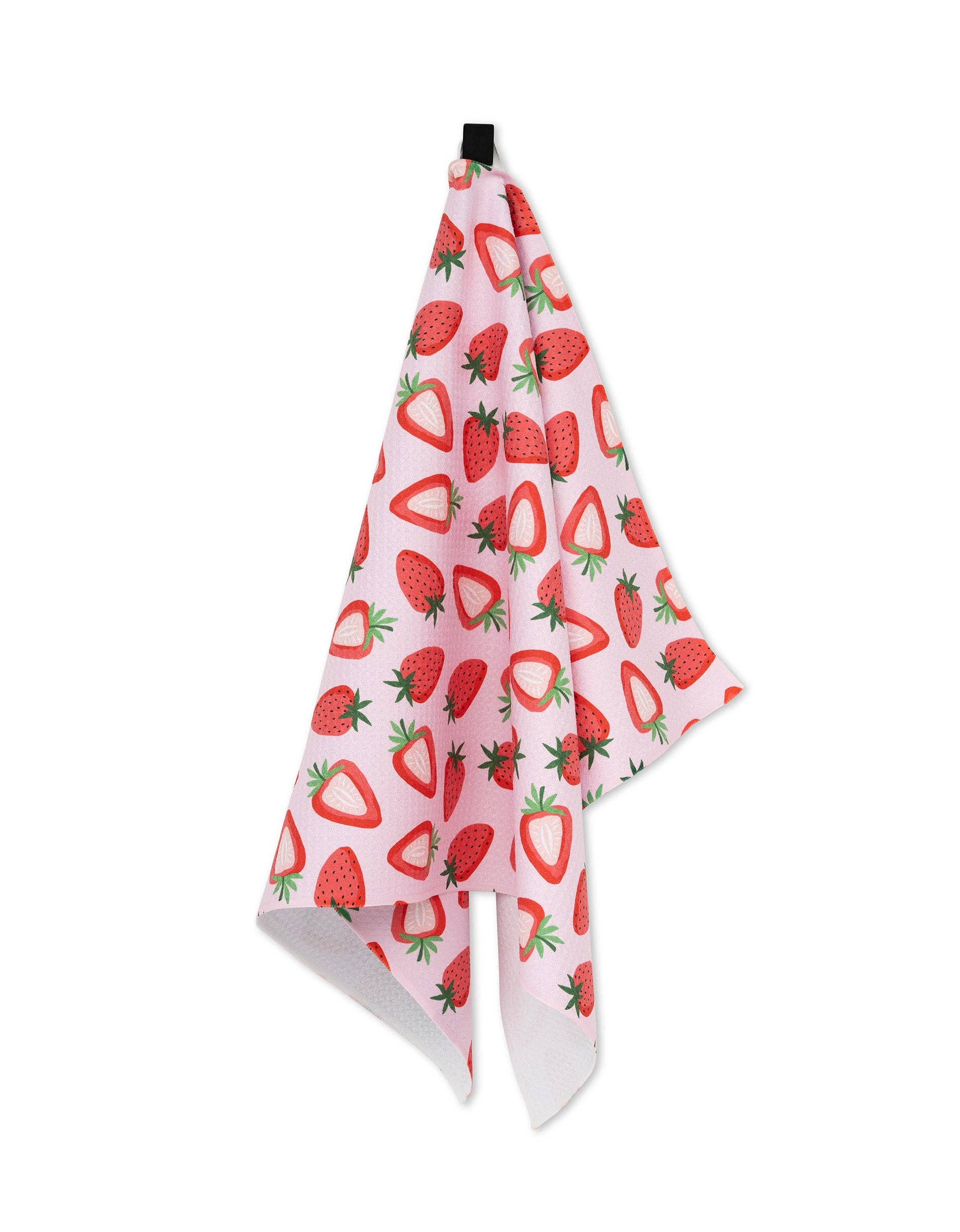 Sweet Strawberry Tea Towel Linens and placemats Geometry