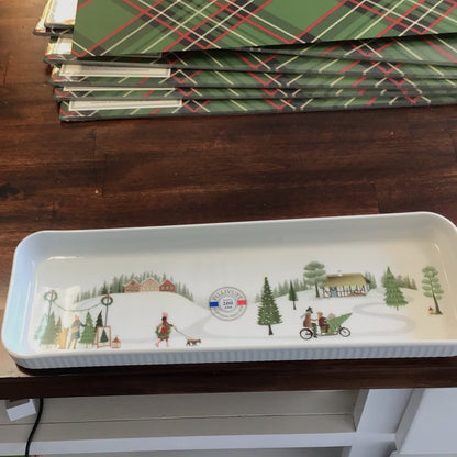 Winter Decor Plisse Tapas 14 x 4.5 Serveware Pillivuyt