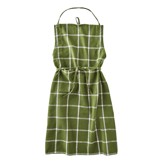 Classic Foliage Check Slub Apron Apron TAG