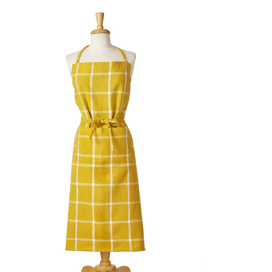 Classic Honey Check Slub Apron Apron TAG