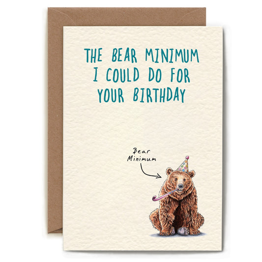 Bear Minimum Card Greeting Cards Hester and Cook