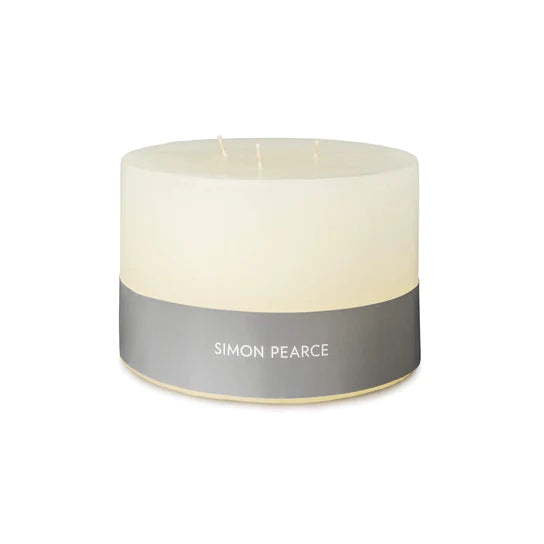 Simon Pearce Ivory Three Wick Pillar Candle  Simon Pearce