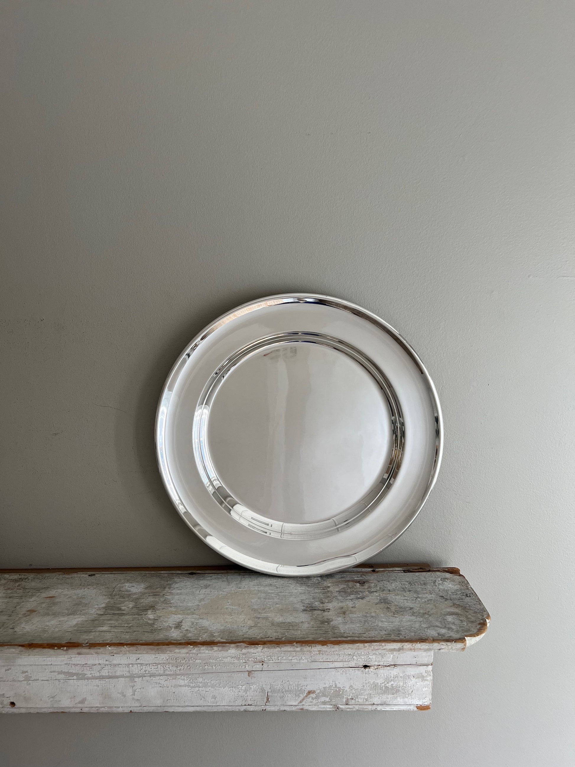 Hôtel Silver Vintage 16" Plain Round Tray/Platter Hotel Silver Hotel Silver