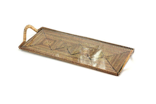 Rectangular Glass Cocktail Serving Tray Serveware Calaisio