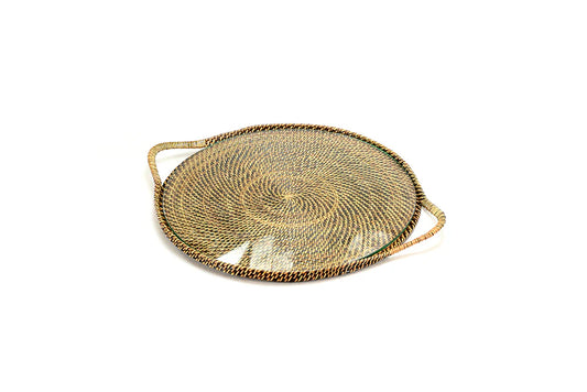 Round Serving Tray with Glass Serveware Calaisio