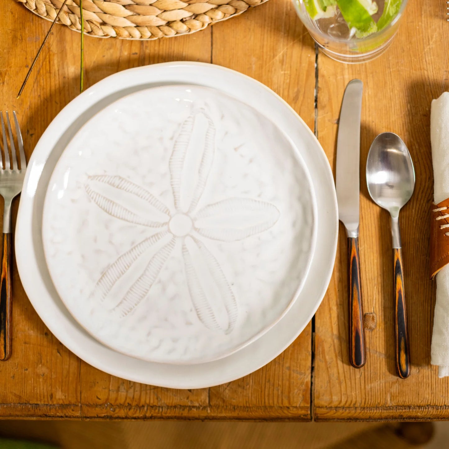 Burlington Side Sand Dollar Plate - Cloud