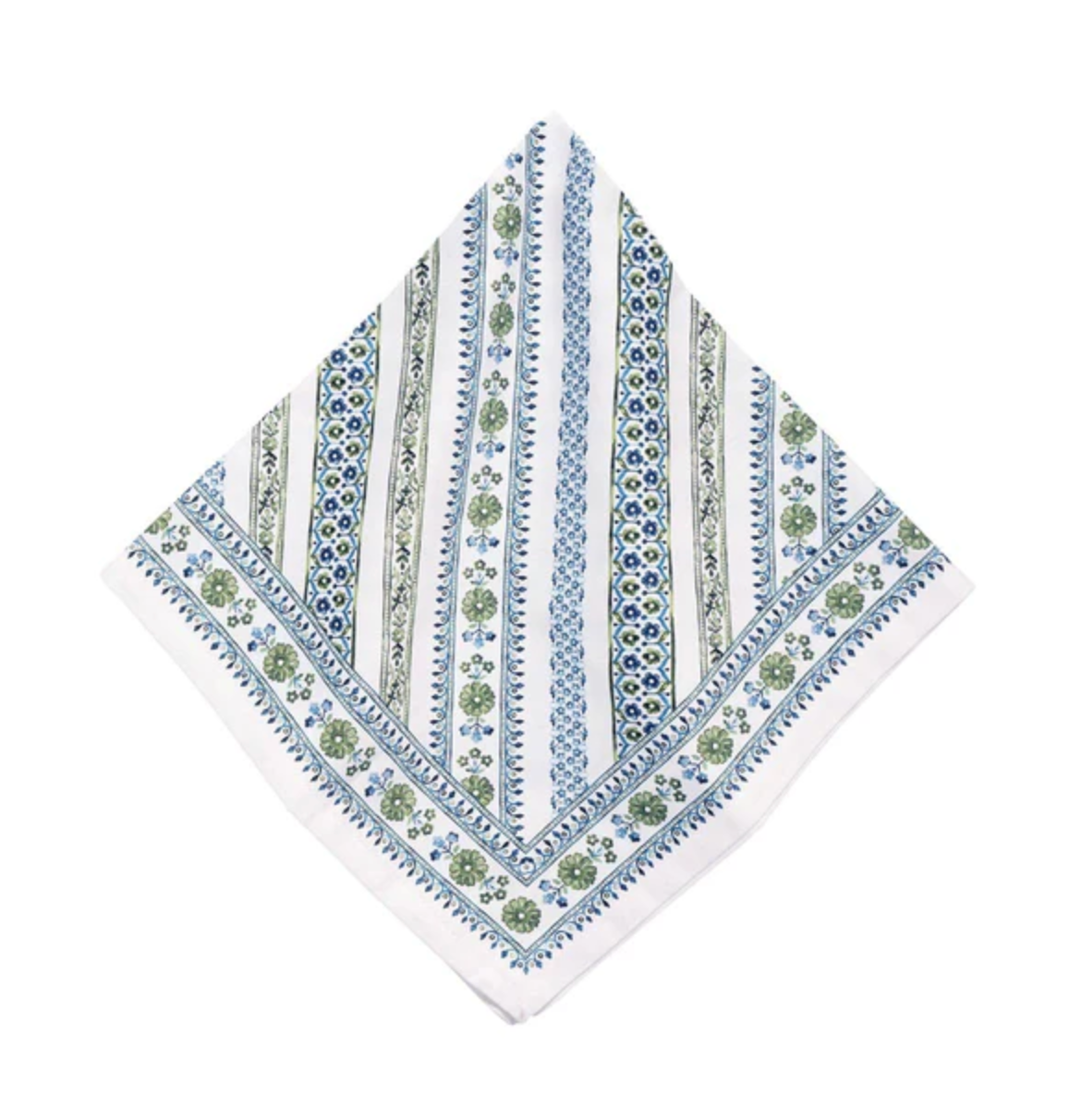 Seville Stripe Napkin - Green Juliska