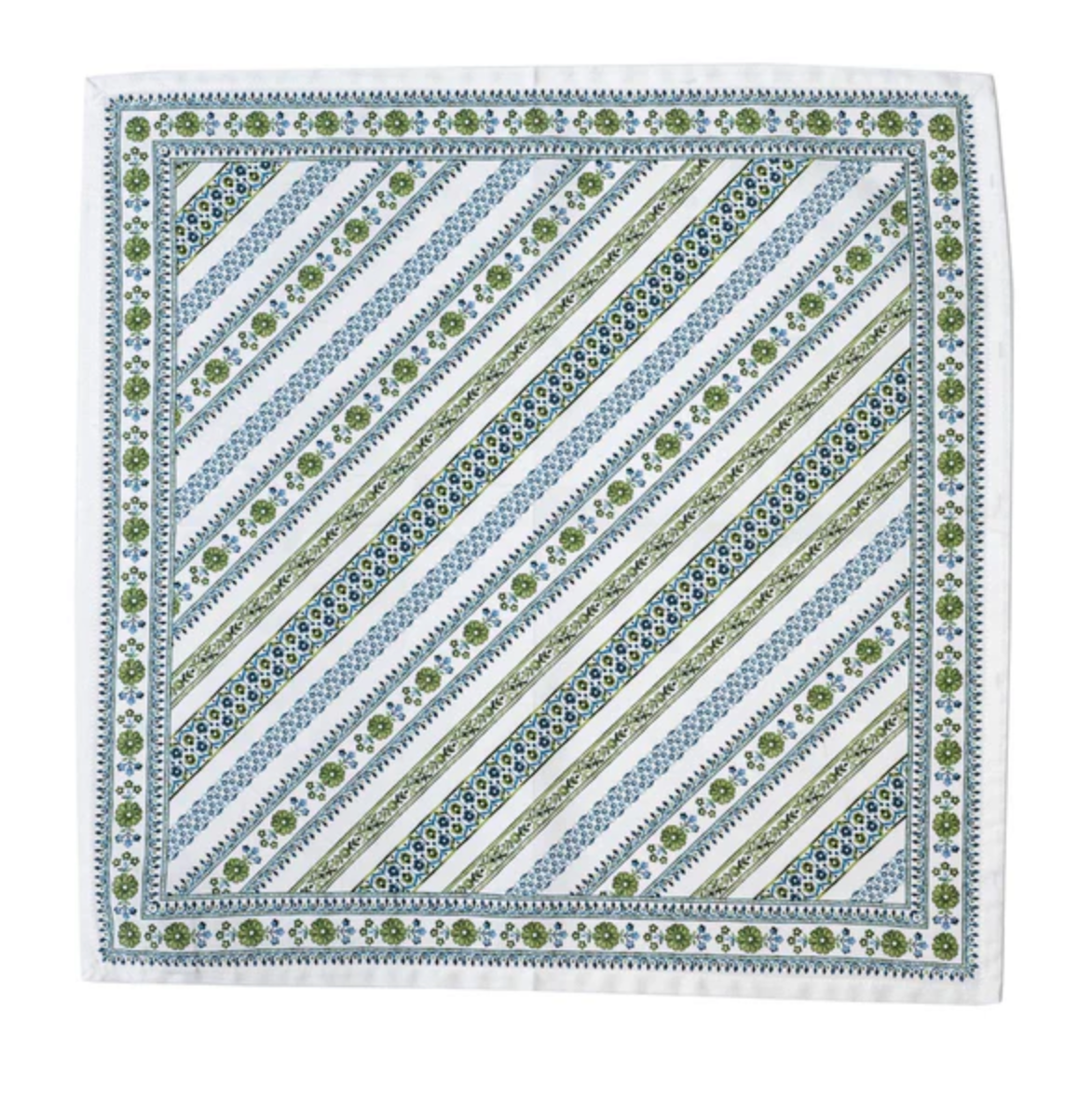 Seville Stripe Napkin - Green Juliska