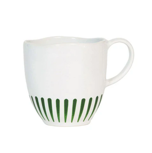 Sitio Stripe Mug - Basil Juliska