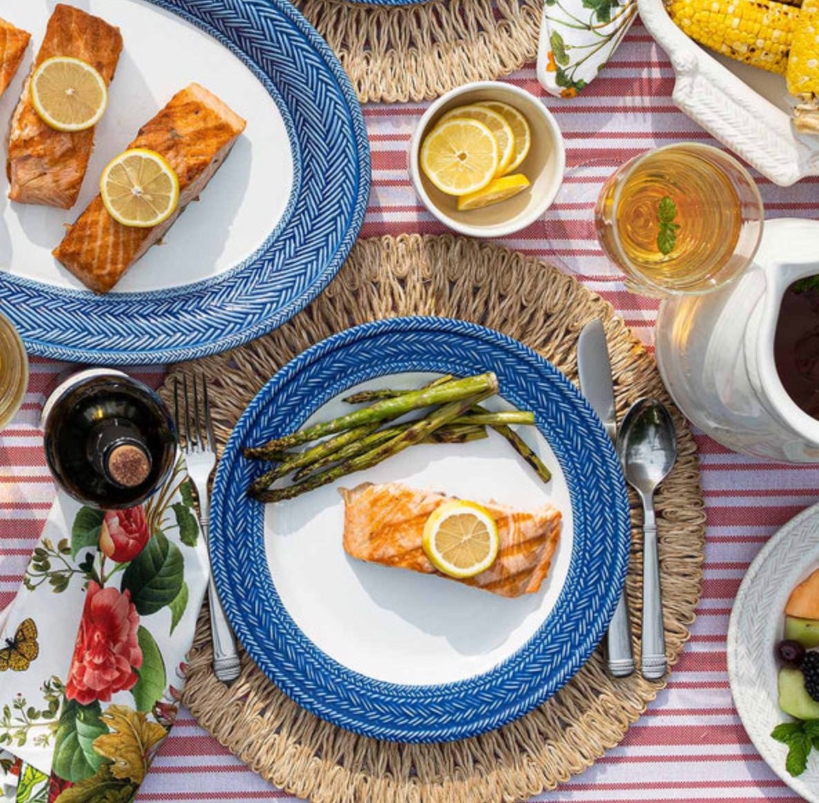 Le Panier Dinner Plate - Delft Blue Juliska