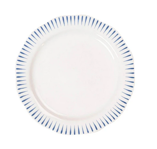 Sitio Stripe Dessert/Salad Plate - Delft Blue Juliska