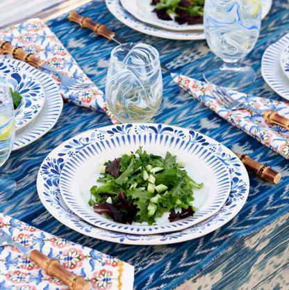 Sitio Stripe Dessert/Salad Plate - Delft Blue Juliska