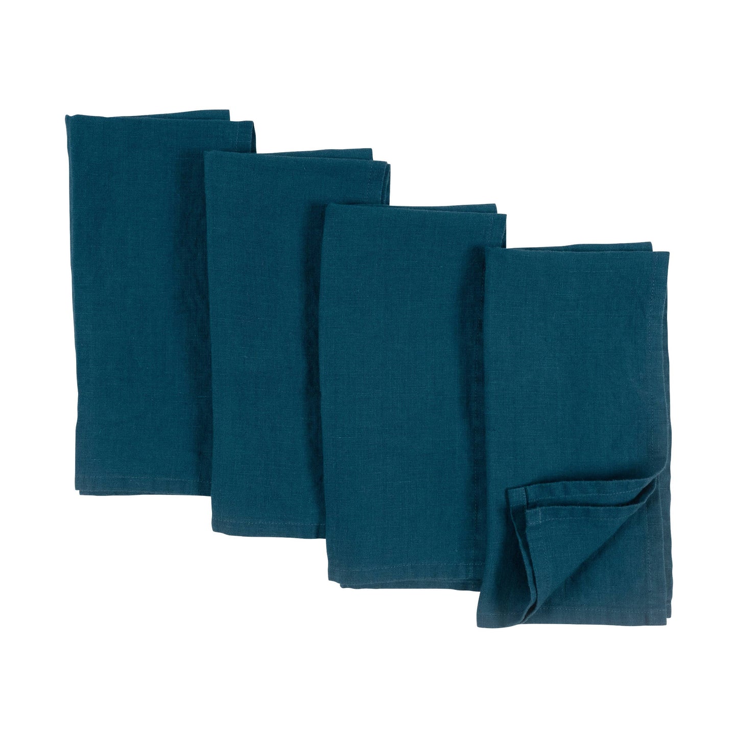 Verona 100% Stone Washed Linen Napkins - Set Of 4, 20" x 20" Napkins KAF Home