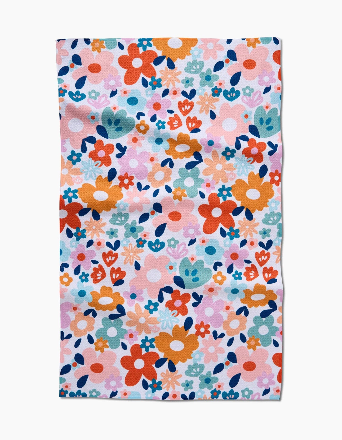 Whimsy Floral Tea Towel Linens and placemats Geometry