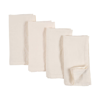 Stone Washed Linen Napkins - Set Of 4 Napkins KAF Home