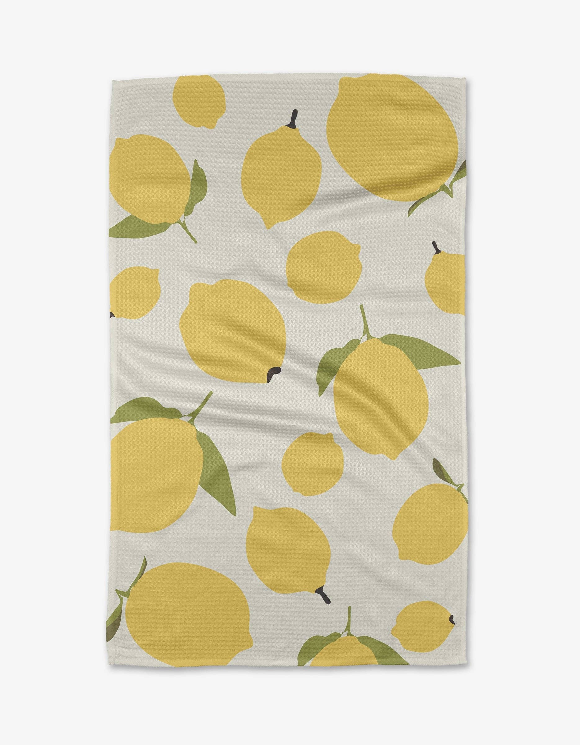 Sunny Lemons Tea Towel Linens and placemats Geometry