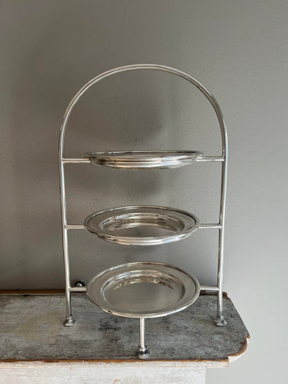 Hôtel Silver Vintage 3-Tier Plate Stand Hotel Silver Hotel Silver