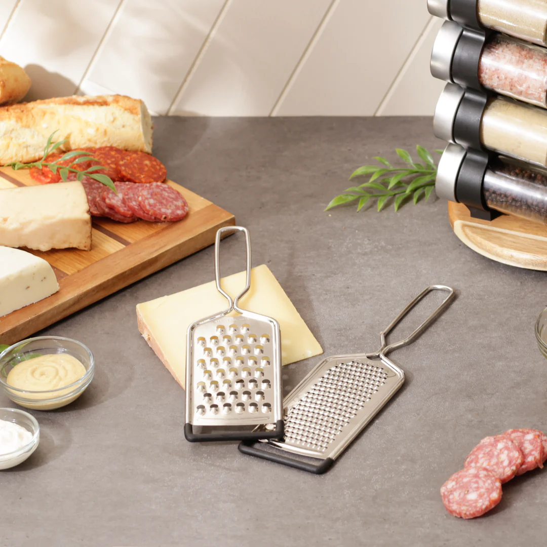 Grater Set of 2 Stainless Steel Steel Blade for Cheese 