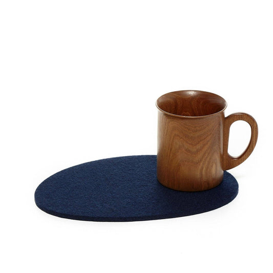 Medium Stone Merino Wool Felt Trivet: Marine Kitchen Tools Graf Lantz