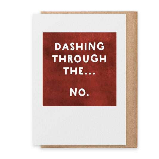 Dashing Through the... - Greeting Card (Christmas) Greeting Cards Paisley & Parsley