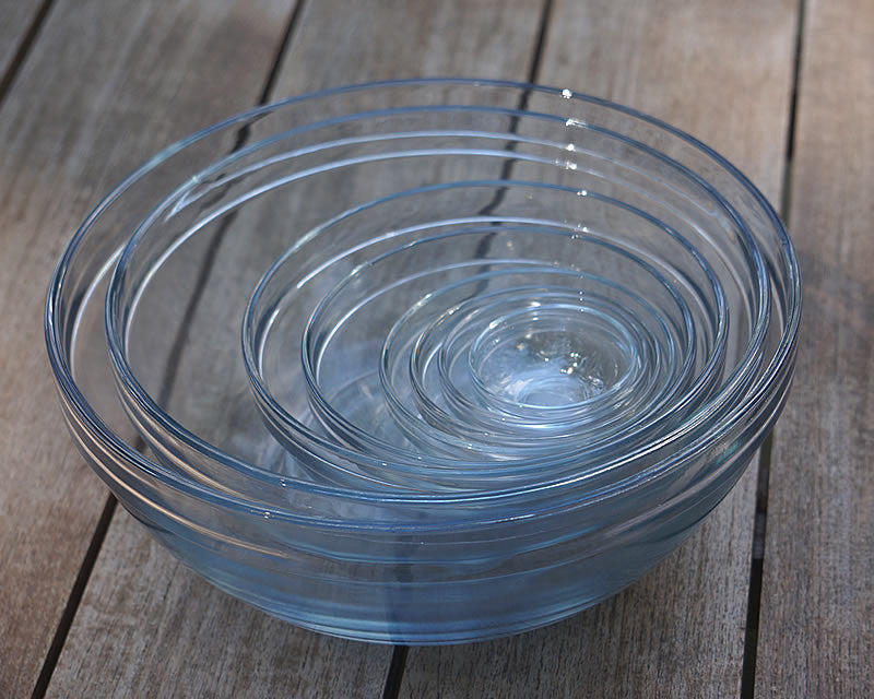 Anchor Hocking Glass Mixing Bowls, Mixed, Set of 10, 22 oz
