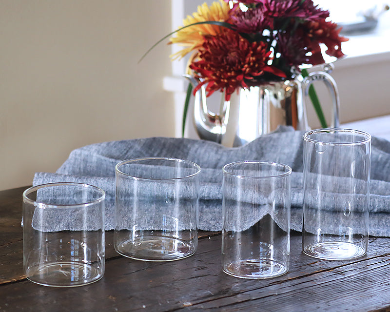 SET OF 6 - STONE WASHED LINEN NAPKINS // WHITE + GRAY TRIM Cloth Napkins by  Cassandra Stearns