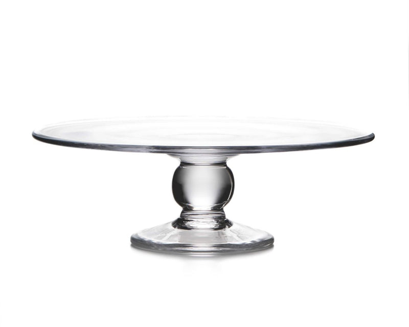 Anchor Hocking Monaco Clear Ribbed Glass Cake Stand Pedestal Plate Punch  Bowl | eBay