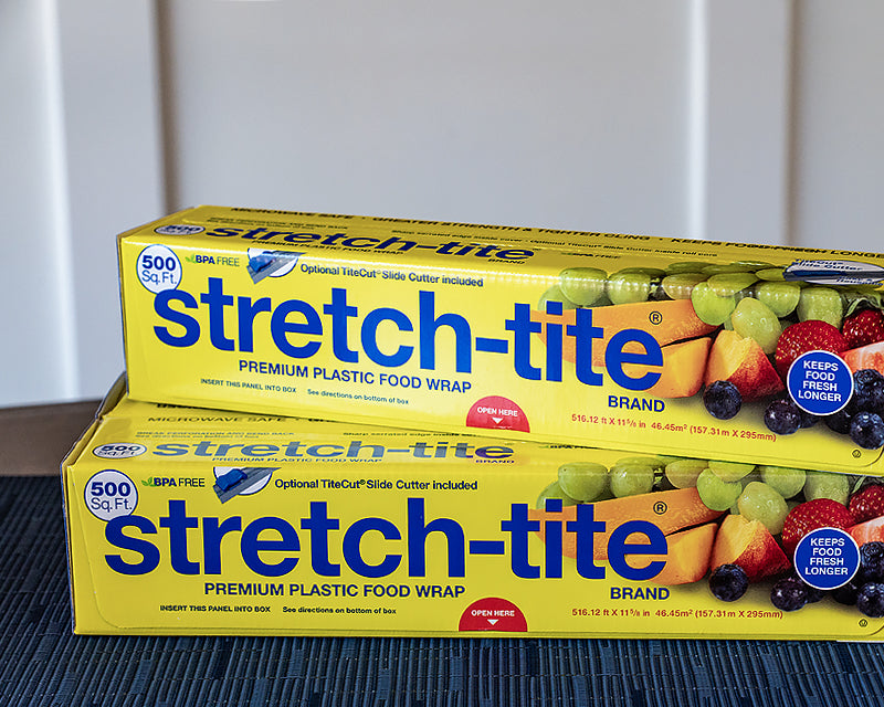 Stretch-Tite Plastic Food Wrap, 500 Sq Ft